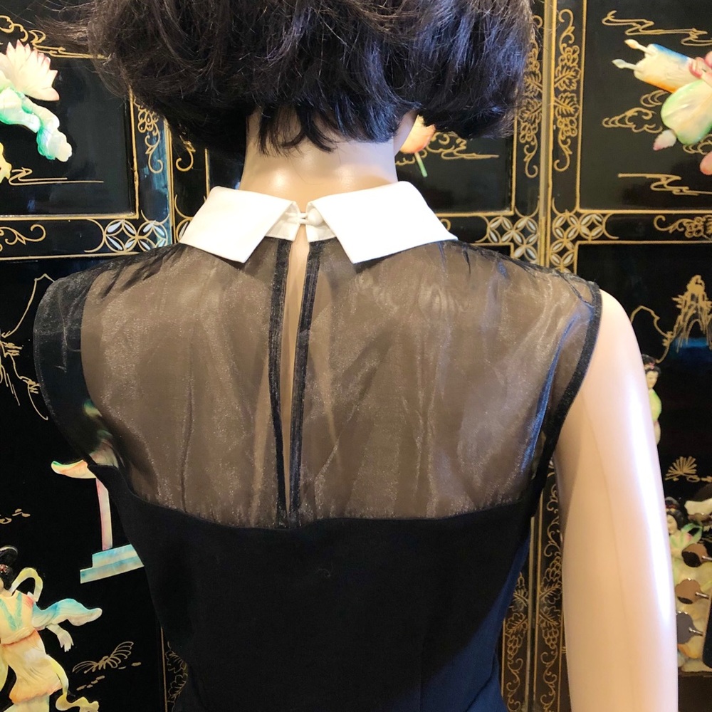 lace navy blue dress Shirt – FancyEpic Hot Pink And Black Final-Sale Size:Xsmall